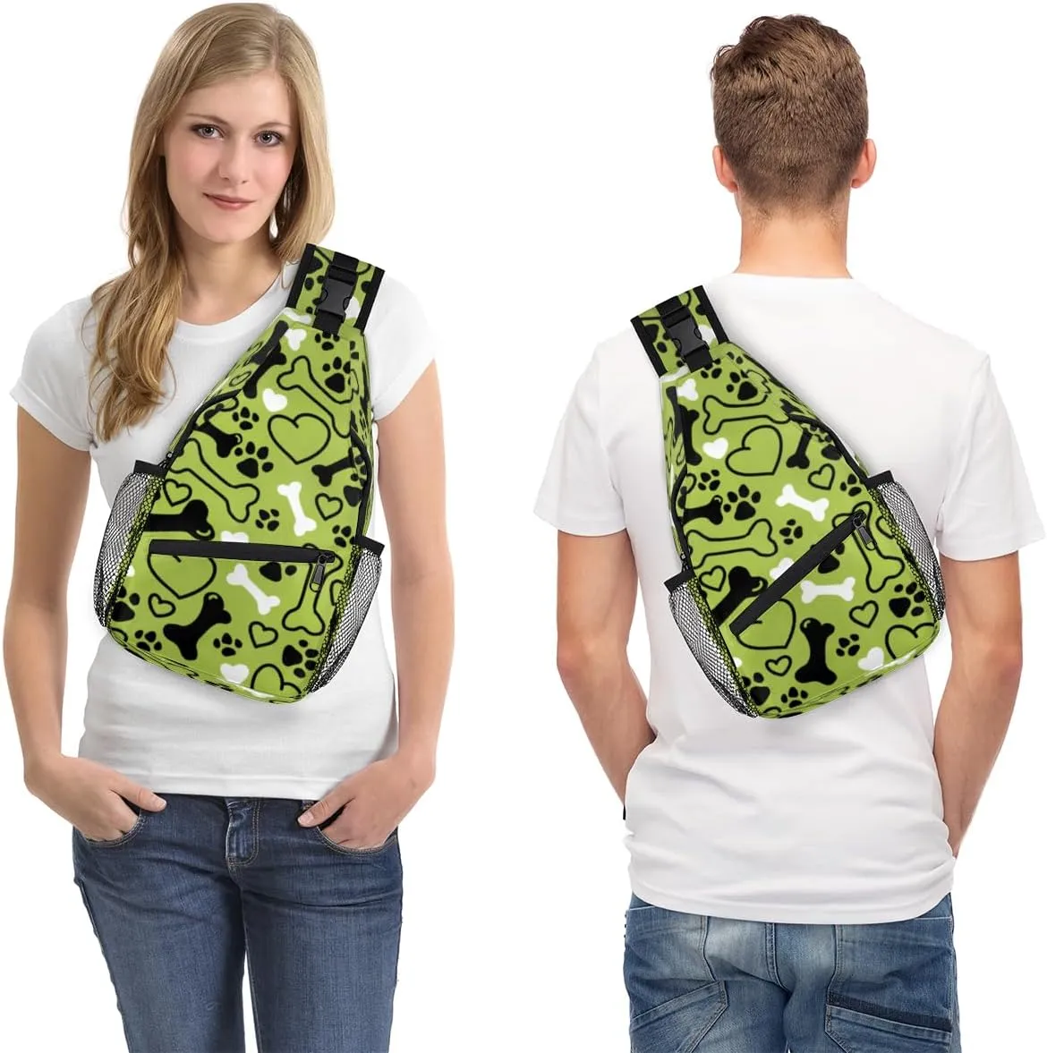Sling Bag for Women Men Chest Shoulder Backpack Multipurpose Crossbody Bag Lightweight Travel Hiking Daypack