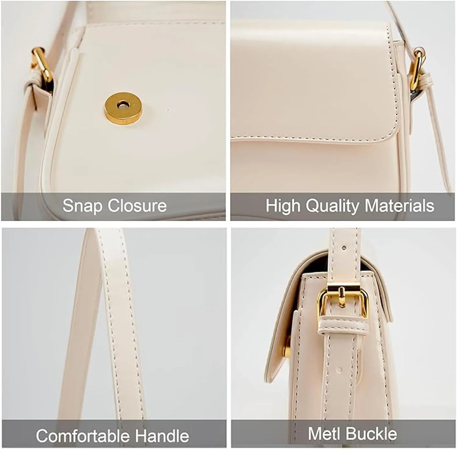 Small Shoulder Bags for Women,Crossbody Purses,Retro Vegan Leather Tote Handbag, Clutch Hobo Purse with Zipper