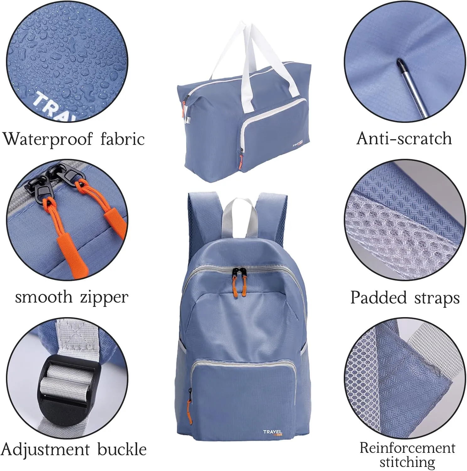 SWLIFL Foldable Hiking Backpack Small Lightweight Packable Backpack