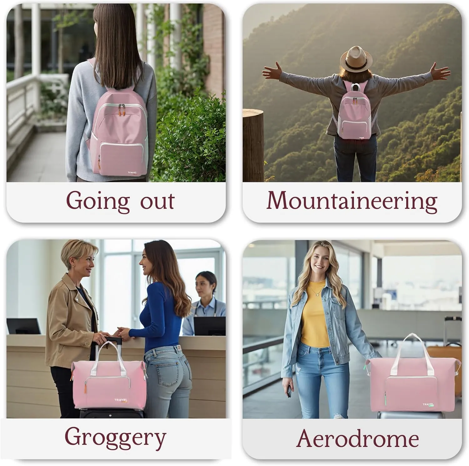 SWLIFL Foldable Hiking Backpack Small Lightweight Packable Backpack