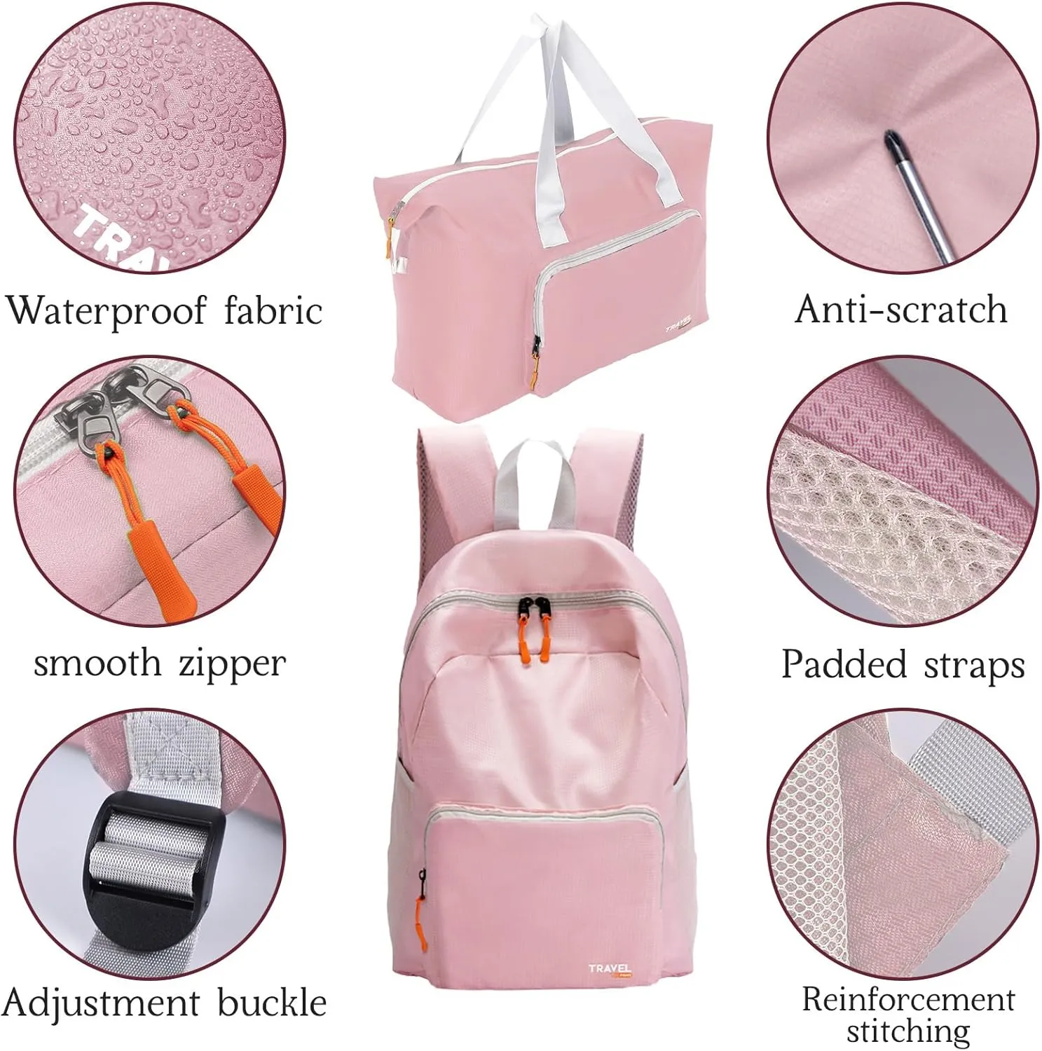 SWLIFL Foldable Hiking Backpack Small Lightweight Packable Backpack