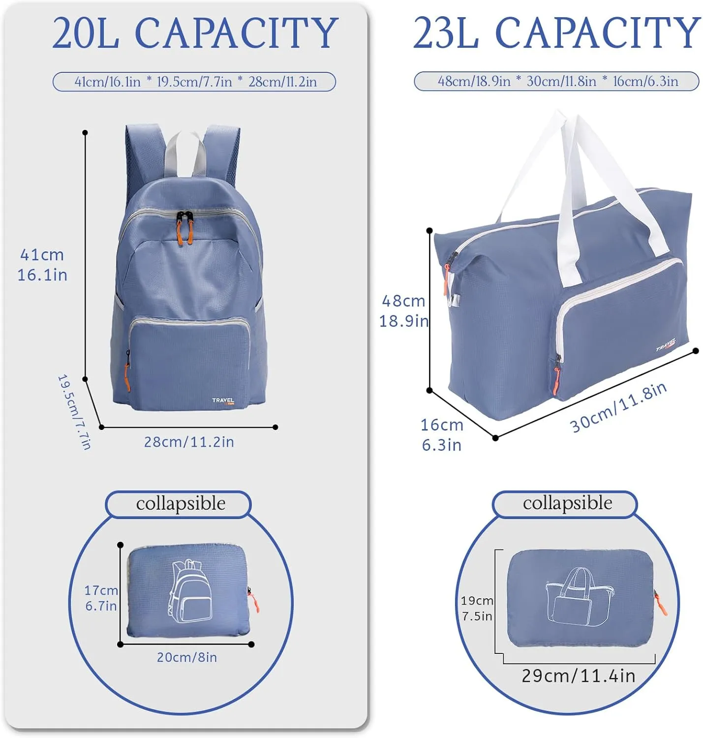 SWLIFL Foldable Hiking Backpack Small Lightweight Packable Backpack