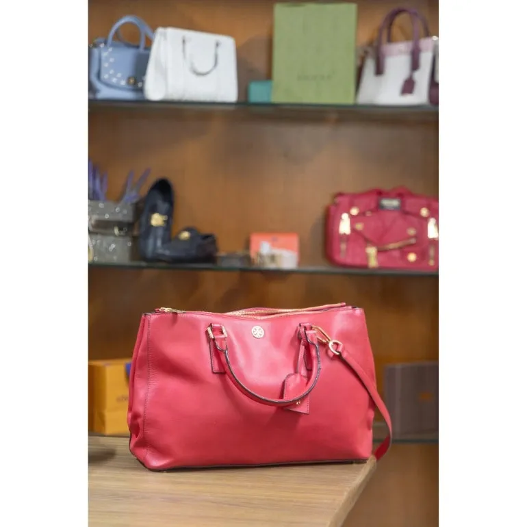 Tory Burch Robinson Double Zip Satchel