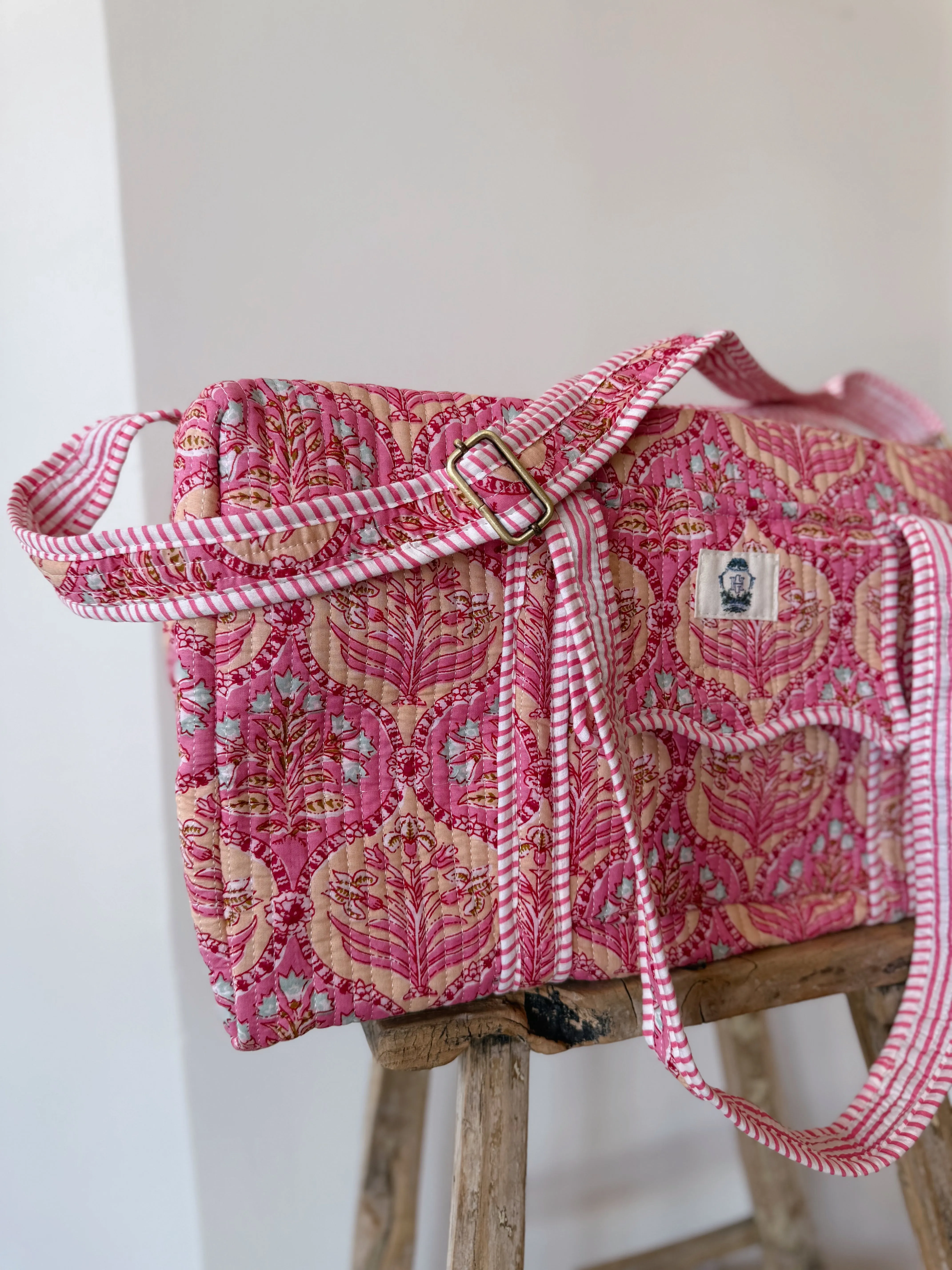 Trellis Dream Quilted Duffel Bag