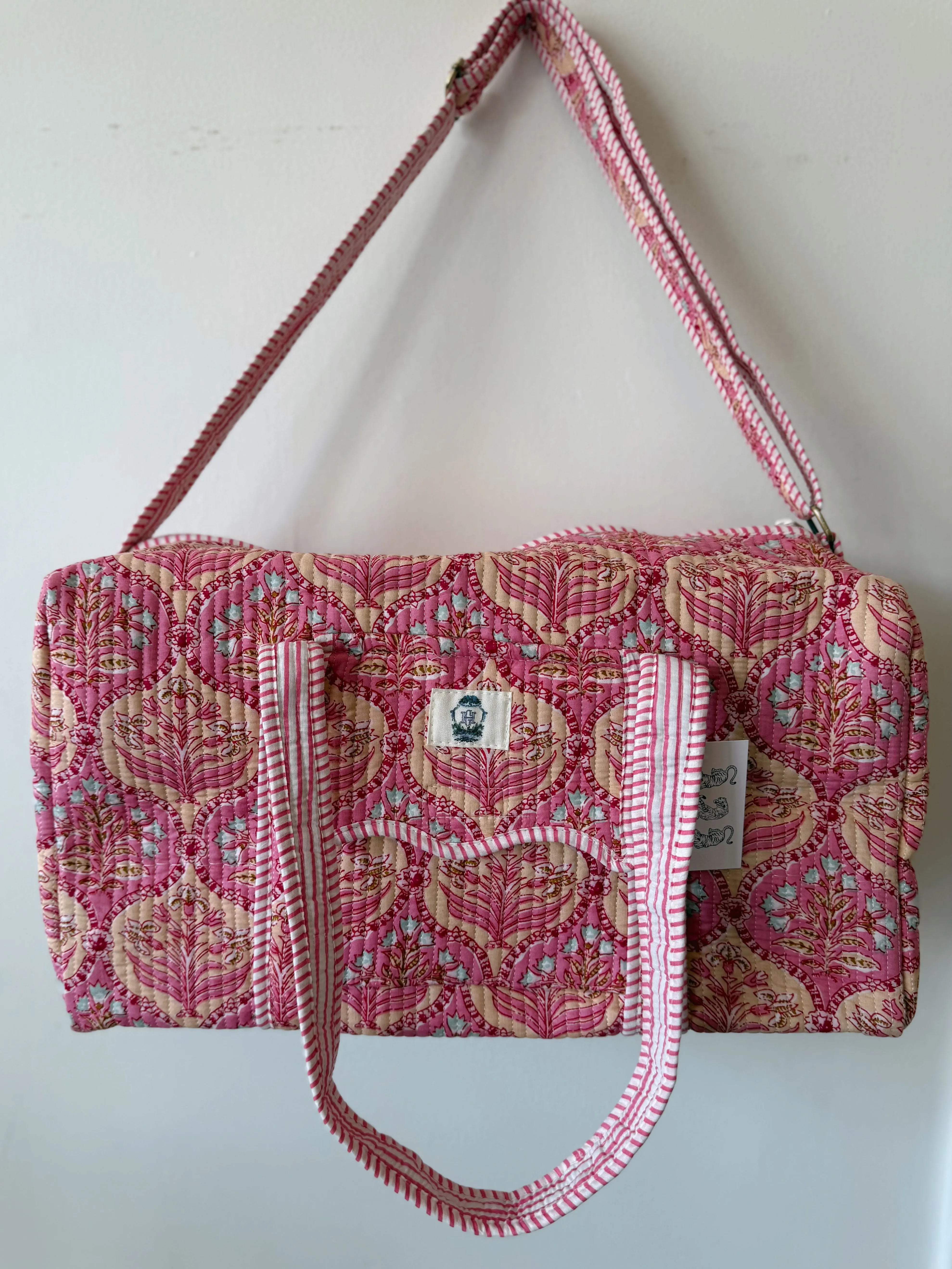 Trellis Dream Quilted Duffel Bag