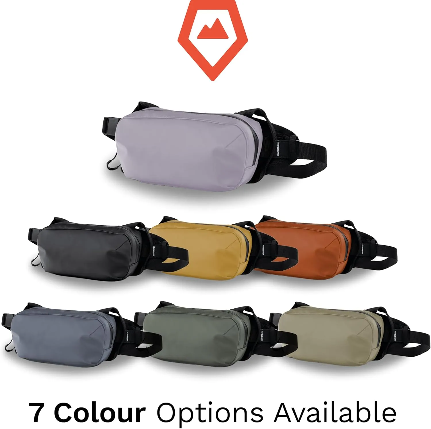 WANDRD All-New D1 Fanny Pack - Crossbody Carry Bag for Hiking, Traveling, Festivals, Sports, and More - Weather-Resistant for Phones, Wallets, Keys, and Camera (Uyuni Purple)
