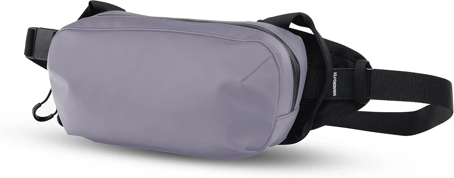 WANDRD All-New D1 Fanny Pack - Crossbody Carry Bag for Hiking, Traveling, Festivals, Sports, and More - Weather-Resistant for Phones, Wallets, Keys, and Camera (Uyuni Purple)