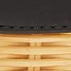 Wicker Turnlock Top-Handle Bag