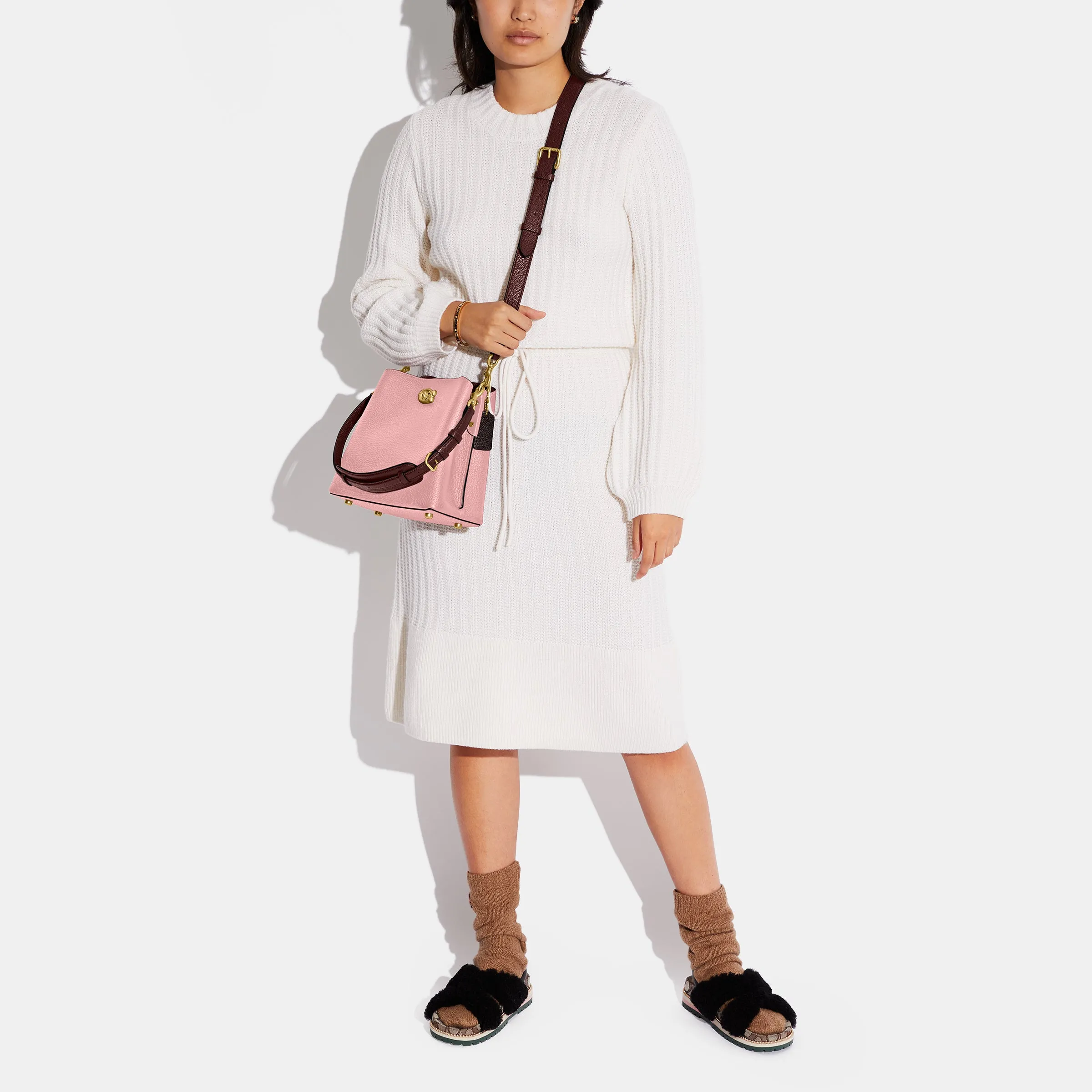 Willow Bucket Bag In Colorblock