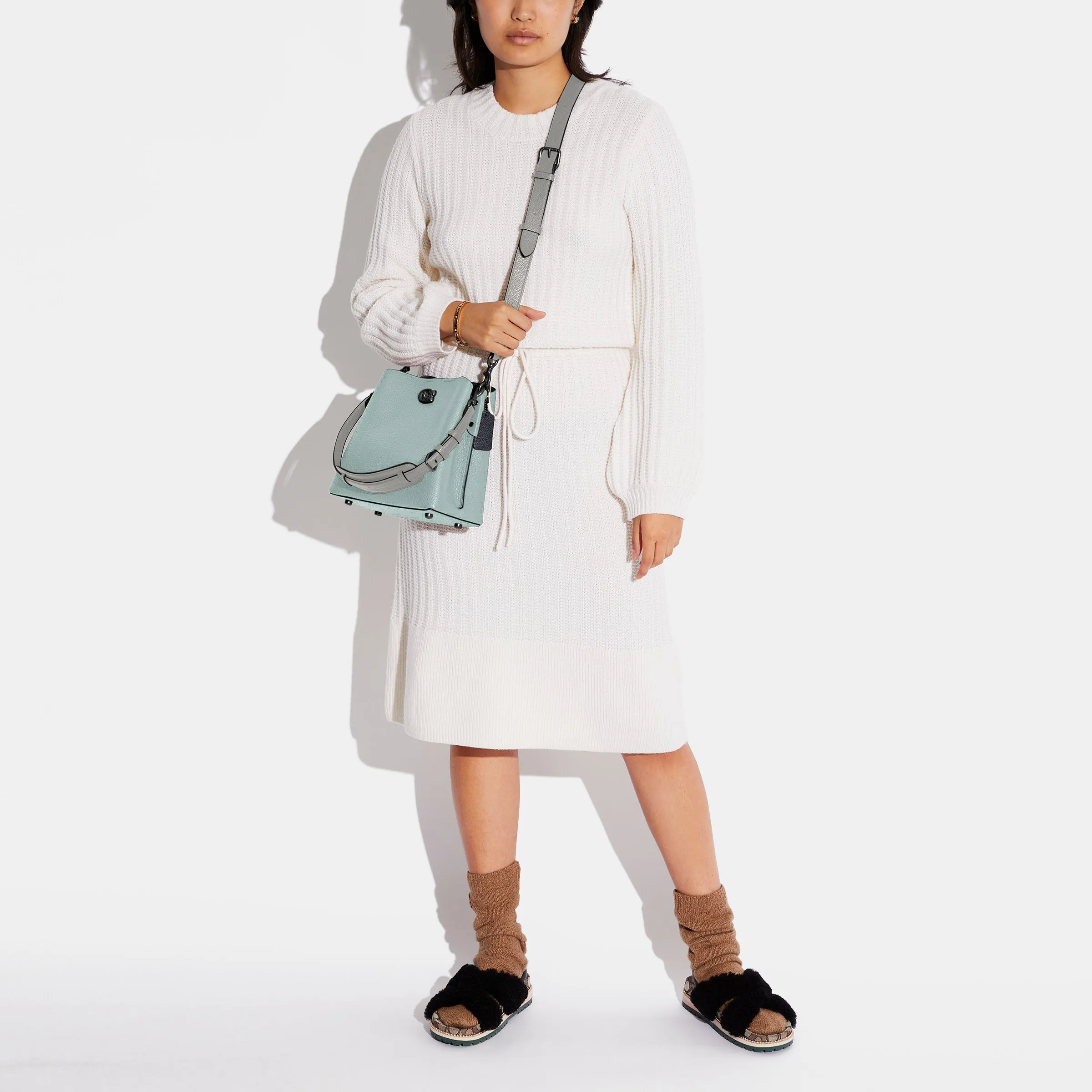 Willow Bucket Bag In Colorblock