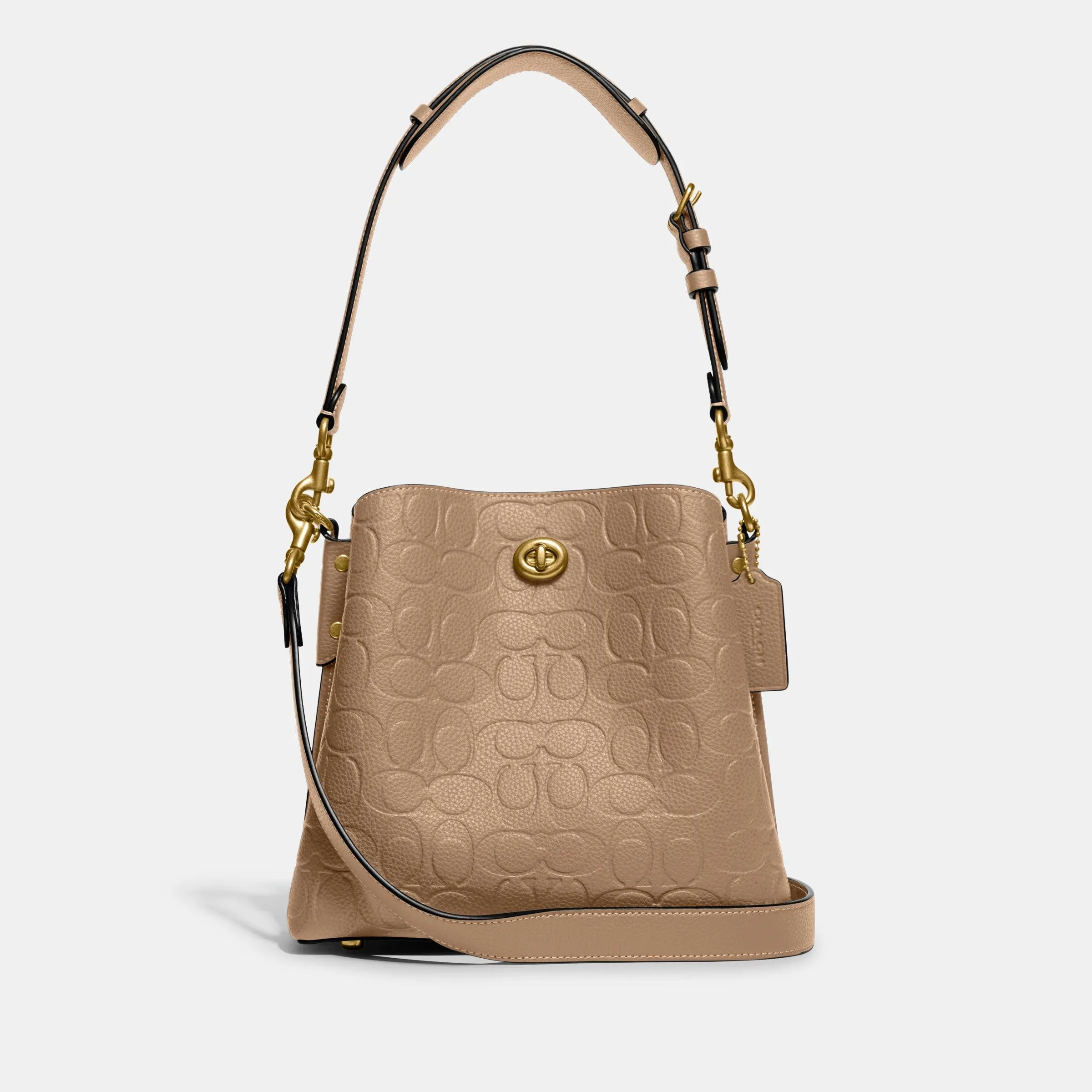 Willow Bucket Bag In Signature Leather