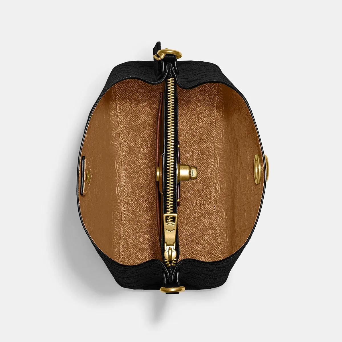 Willow Bucket Bag In Signature Leather