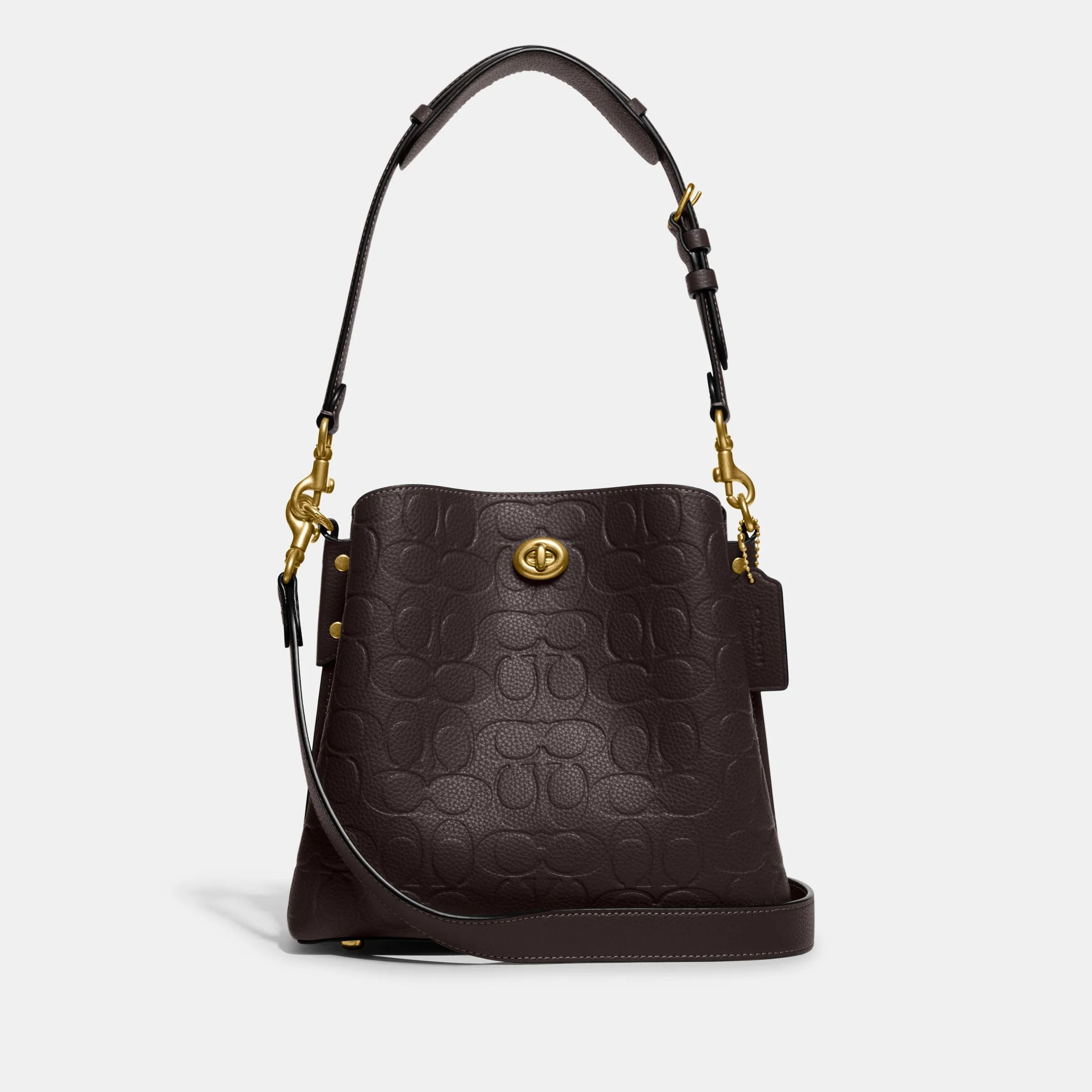 Willow Bucket Bag In Signature Leather