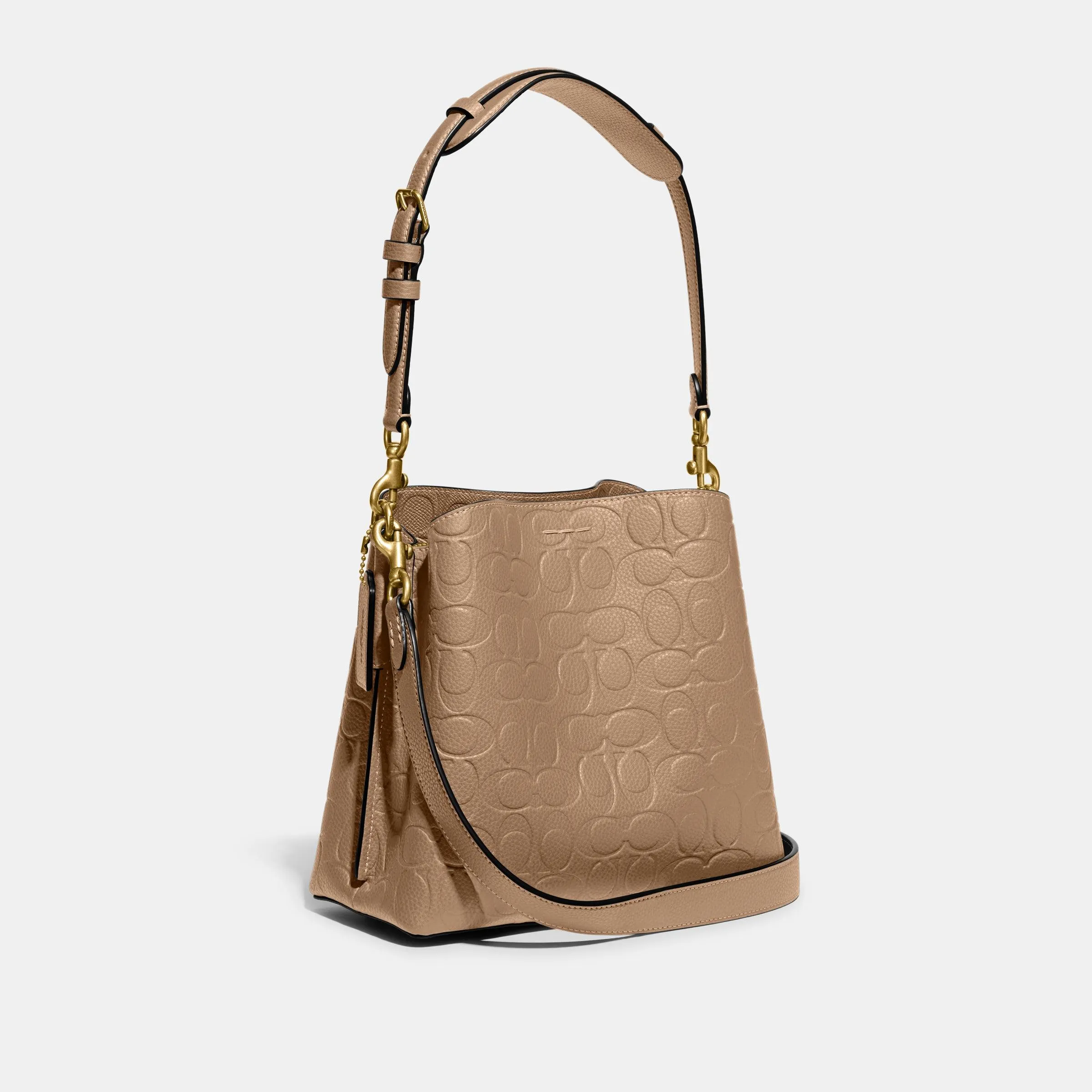 Willow Bucket Bag In Signature Leather