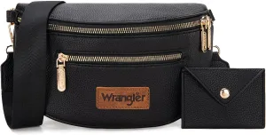 Wrangler Crossbody Bag for Women Cute Fanny Pack Small Belt Chest Waist Bags
