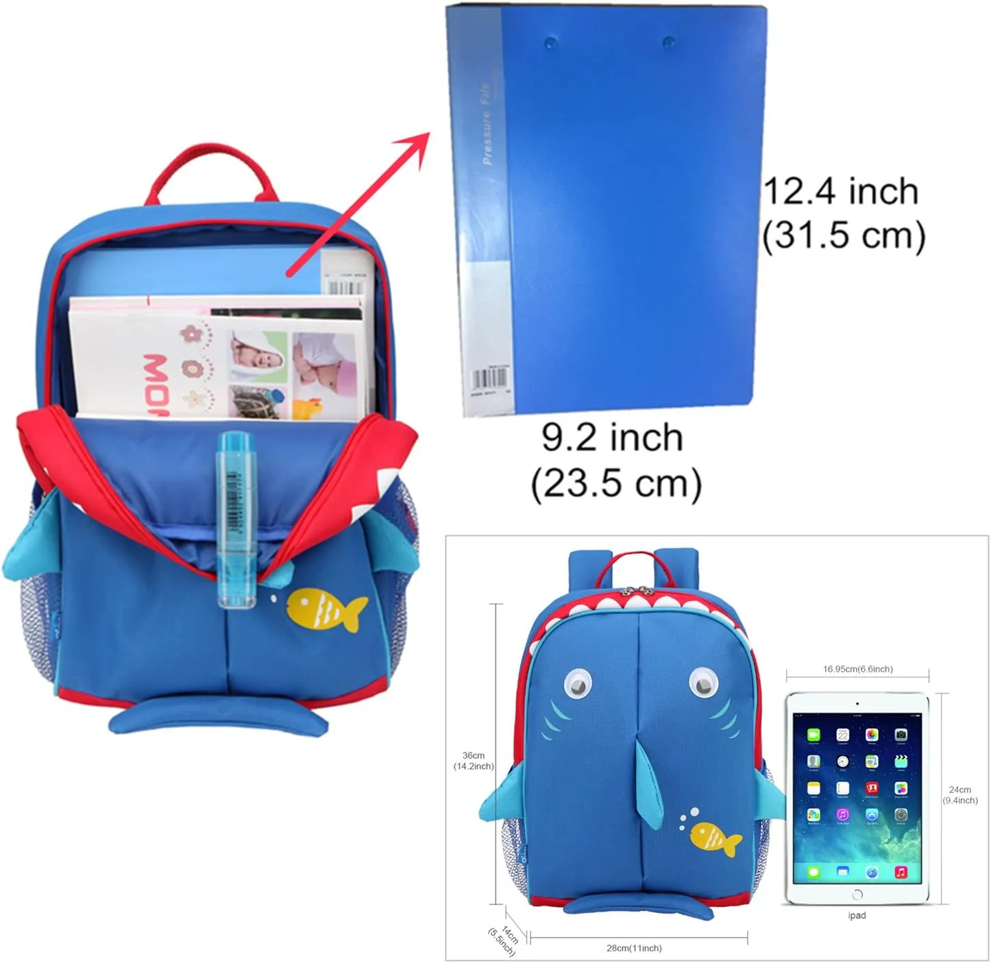 Yodo Little Kids School Bag Pre-K Toddler Backpack - Name Tag and Chest Strap