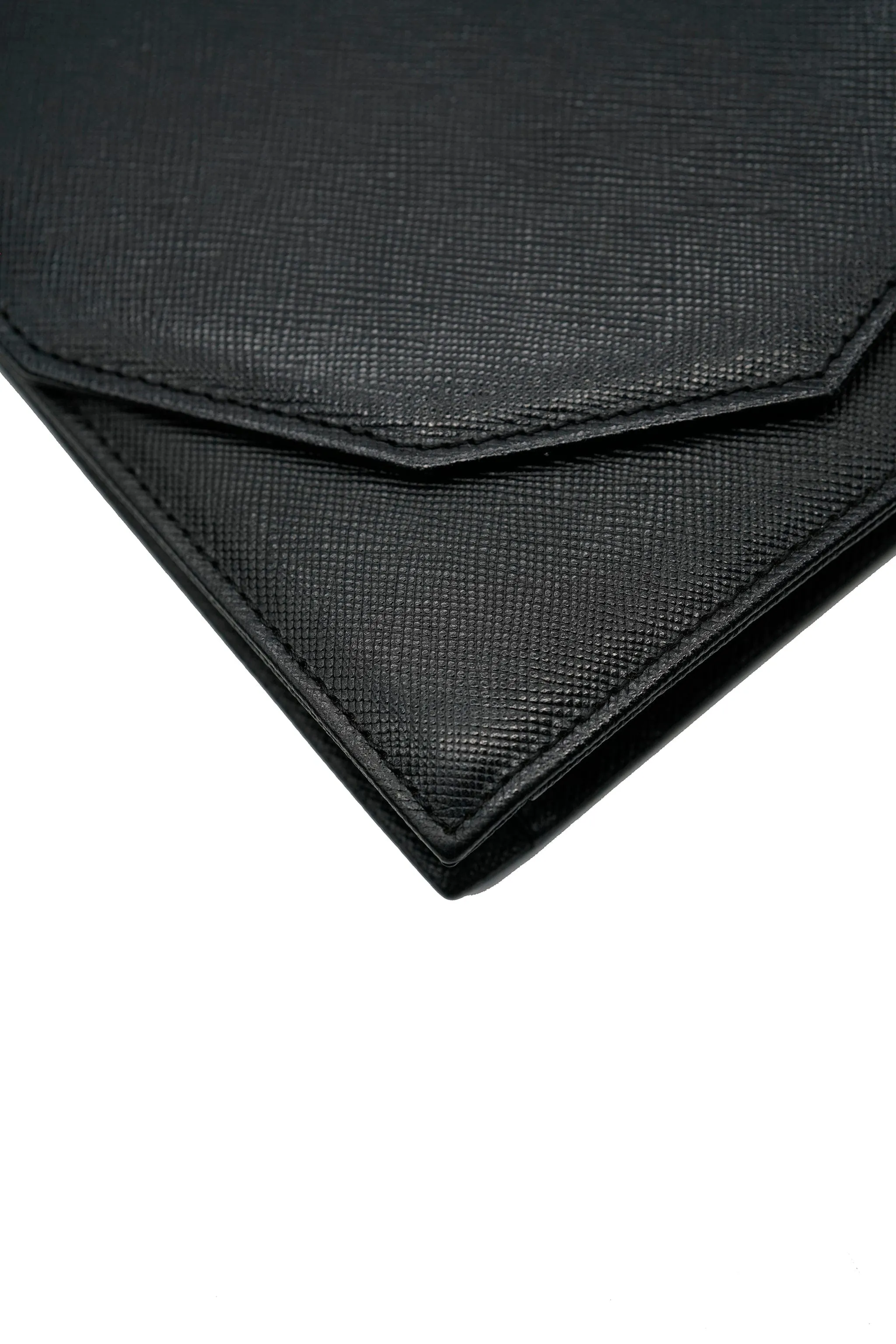 YSL black leather clutch bag AWL4258