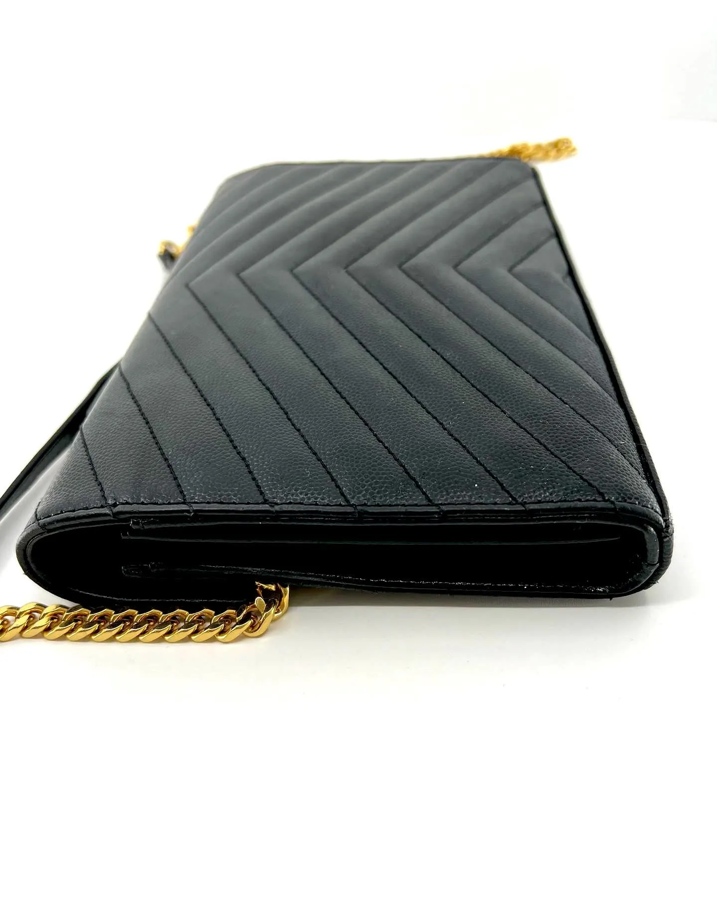 YSL CASSANDRE MATELASSE GRAIN DE POUDRE LEATHER CHAIN BAG