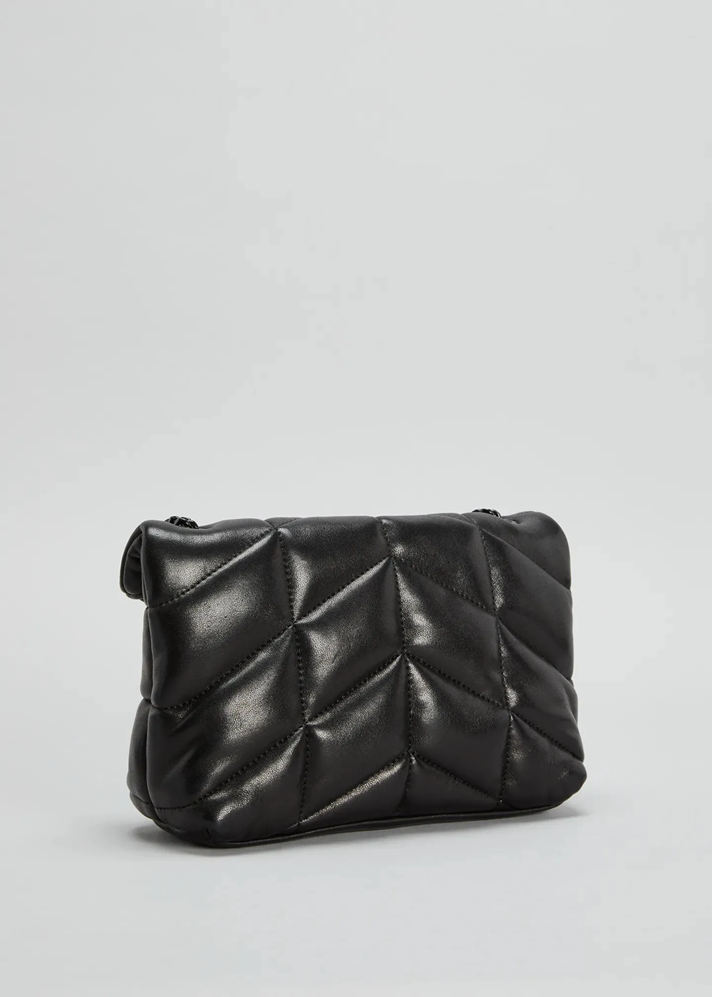 YSL PUFFER TOY BAG IN QUILTED LAMBSKIN NOIR