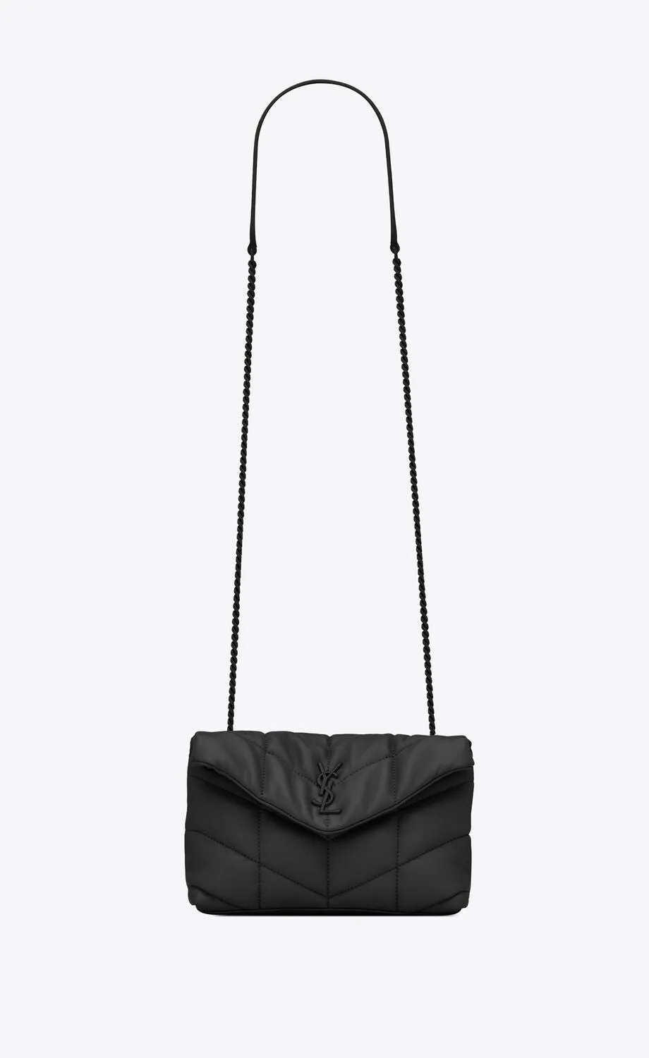 YSL PUFFER TOY BAG IN QUILTED LAMBSKIN NOIR