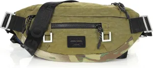 ZIMEGO Tactical Crossbody Sling Bag Waist Fanny Pack  Perfect for Travel and Short Trip, Olive